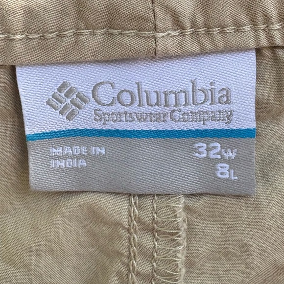 Columbia Men’s 8” Khaki Washed Out Cargo Shorts Size 32 - Picture 7 of 8